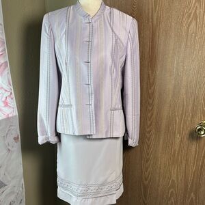 Vintage Norton McNaughton Lavender Blazer and Skirt Set
